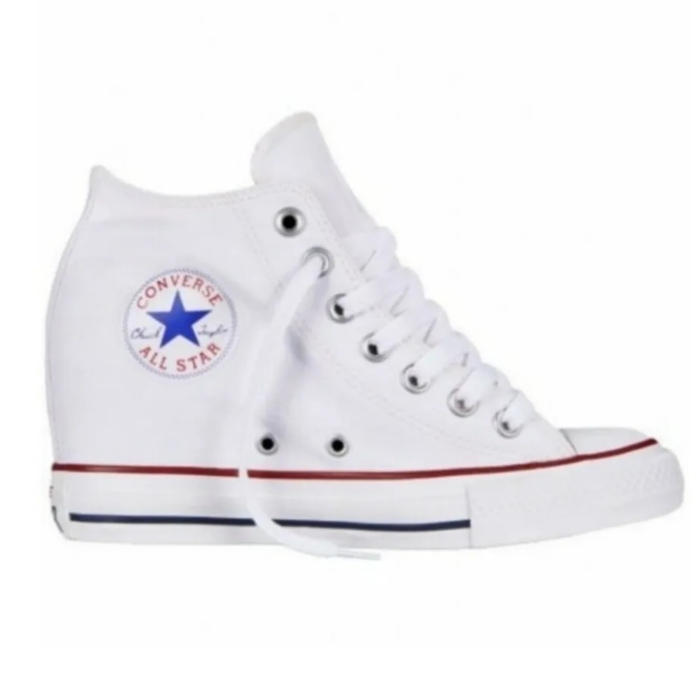 High top Converse sneaker wedge platform